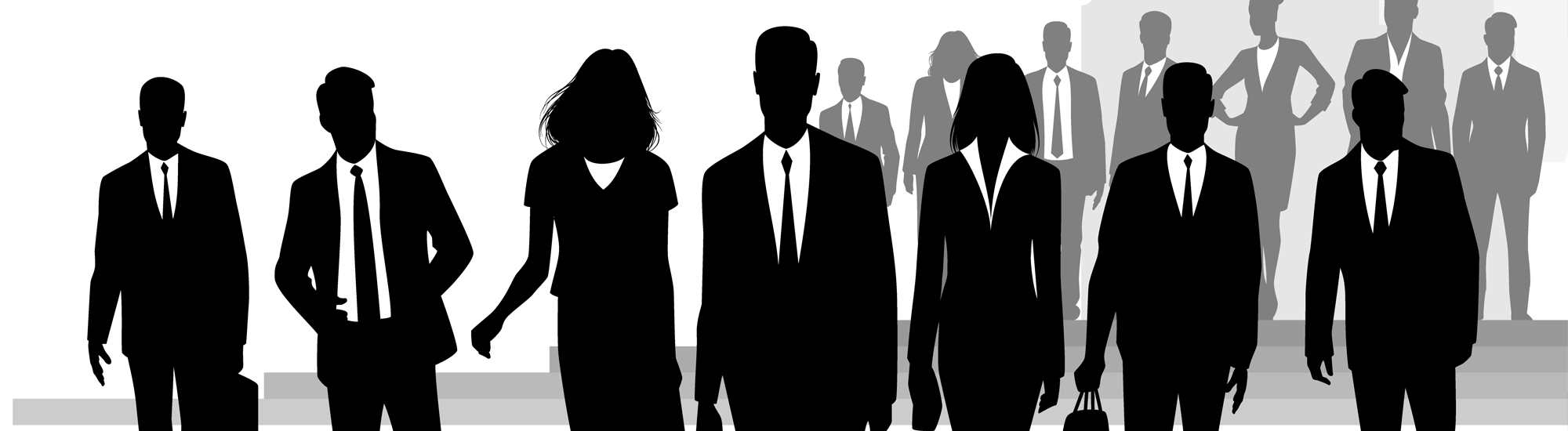 Silhouette of Business Professionals