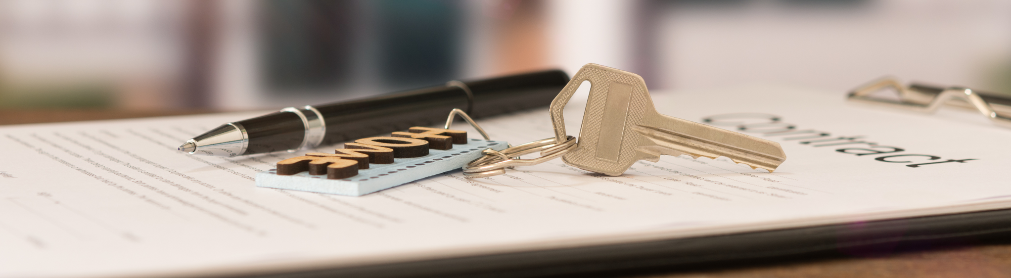 Keys on Rental Property Contract